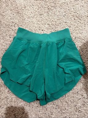 Amazon Women’s Teal Layered Athletic Shorts